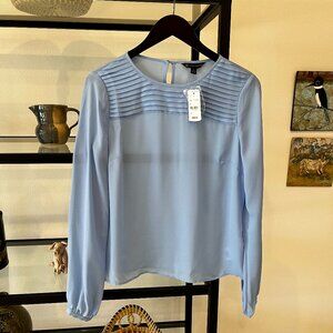 Brooks Brothers Women's Blouse SZ 6 Cornflower Blue NWT